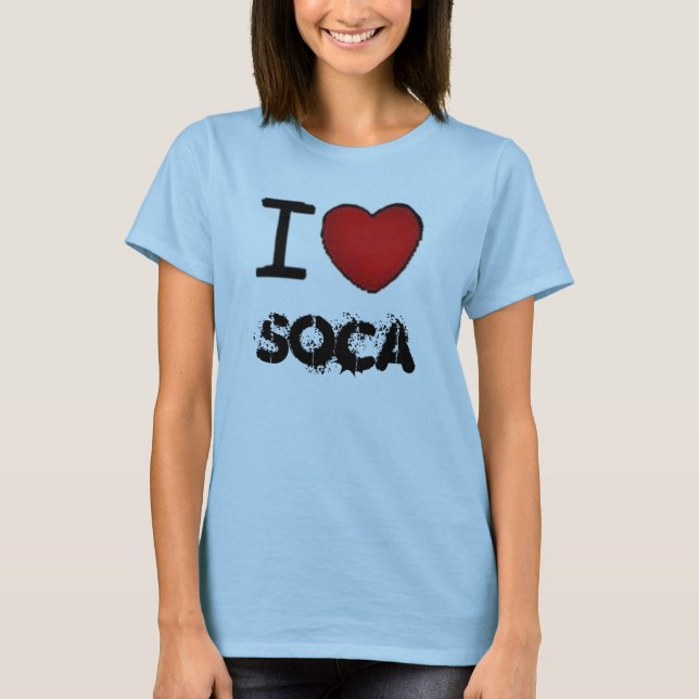 Jag älskar SOCA T-shirt (Framsida)