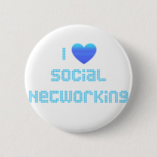 Jag älskar social nätverkande knapp