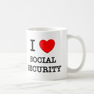 Jag älskar socialförsäkring kaffemugg