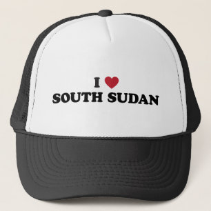 Jag älskar södra Sudan Truckerkeps