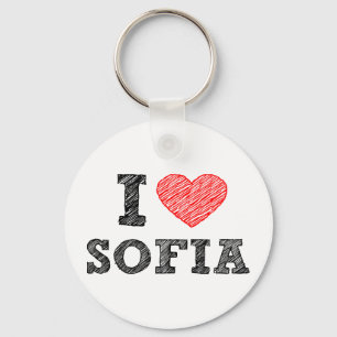 Jag-älskar-Sofia Nyckelring