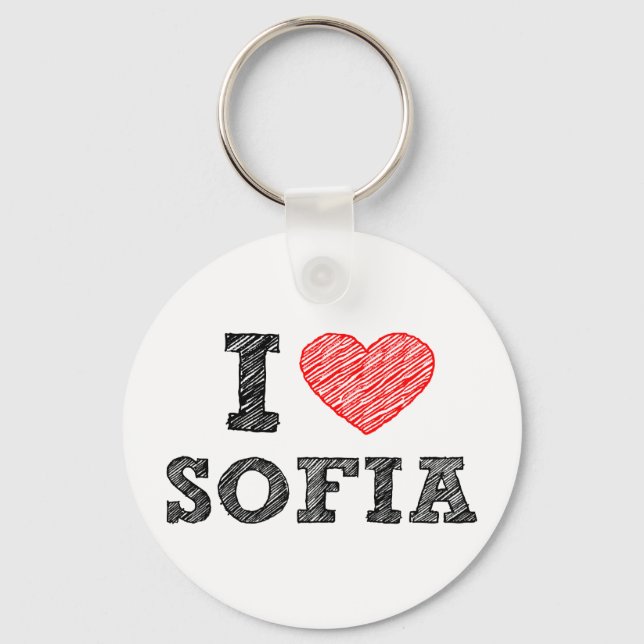 Jag-älskar-Sofia Nyckelring (Framsida)