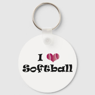 Jag älskar Softboll Nyckelring