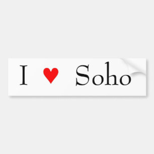 Jag älskar soho bildekal