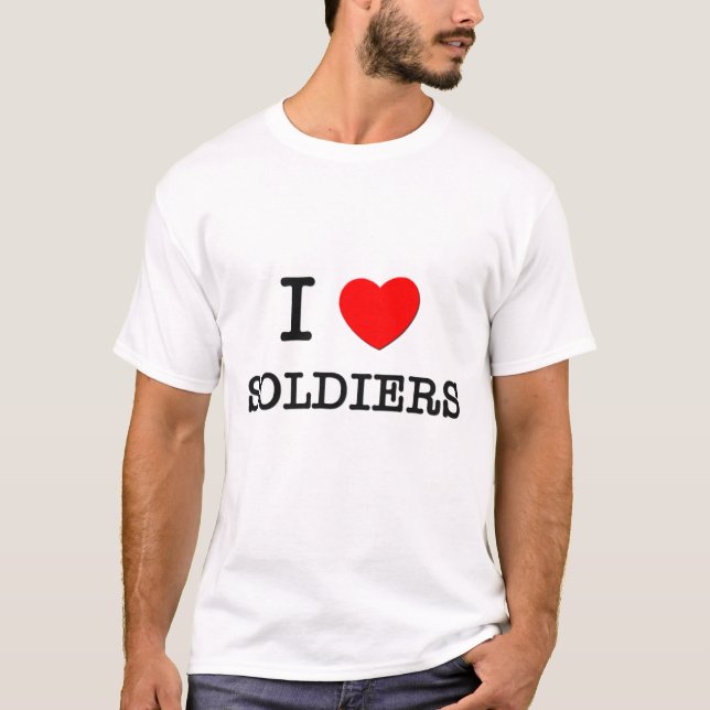 Jag älskar soldater tröja (Framsida)