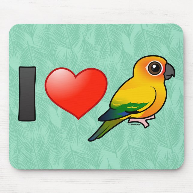 Jag älskar solen Conures Musmatta (Framsidan)