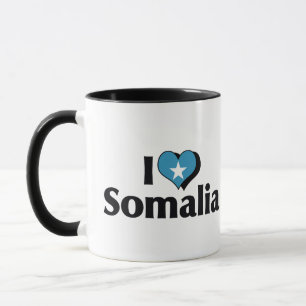 Jag älskar Somalias flagga Mugg
