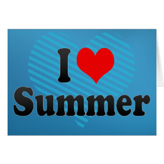 Jag älskar sommar hälsningskort