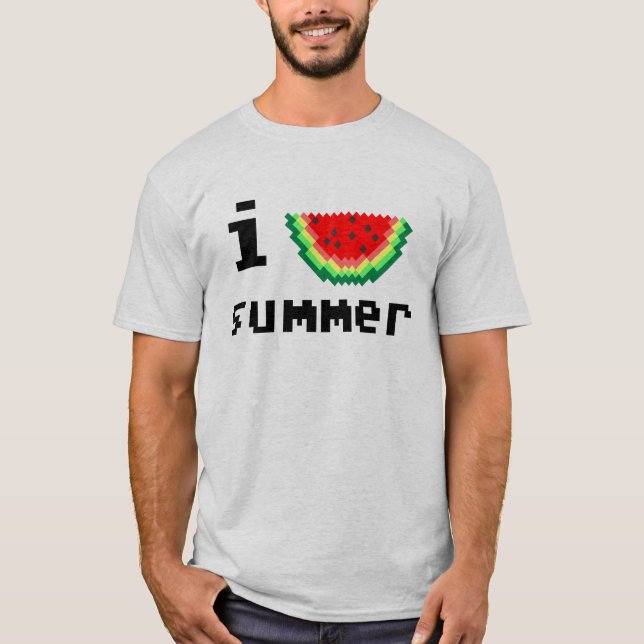 jag älskar sommar tee shirt (Framsida)