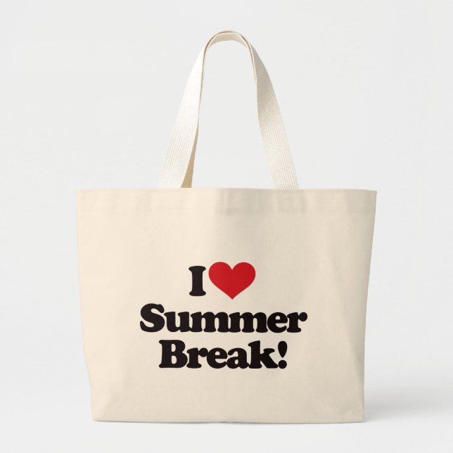 Jag älskar sommaravbrottet! jumbo tygkasse (Framsidan)
