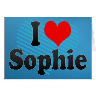 Jag älskar Sophie Hälsningskort