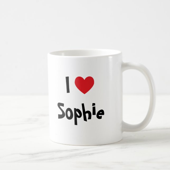 Jag älskar Sophie Kaffemugg (Höger)