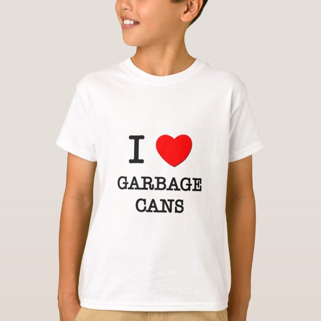 Jag älskar soporCans Tee Shirt (Framsida)