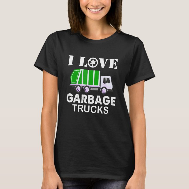 Jag älskar soptransporter t shirt (Framsida)