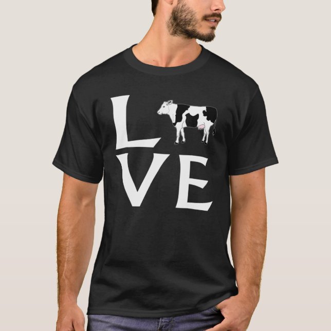 Jag älskar söt ko ko Gif T Shirt (Framsida)