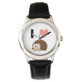 Jag älskar söta igelkottar armbandsur
