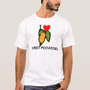 Jag älskar sötpotatisar t shirt