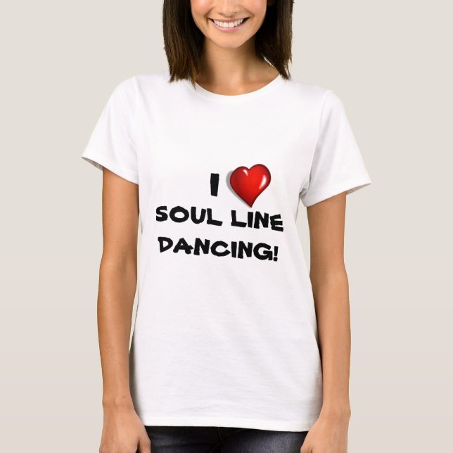Jag älskar Soul fodrar dans! Tee (Framsida)