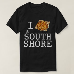 Jag älskar South Shore MA Bar Pizza T Shirt