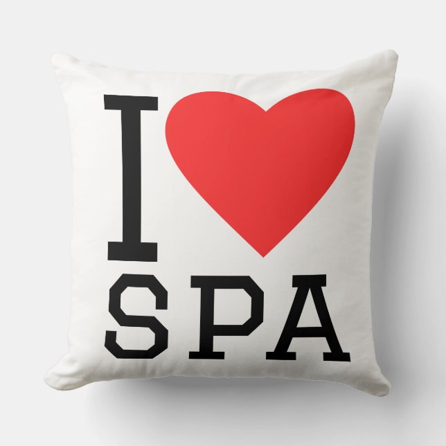 Jag älskar spa  kudde (Framsida)