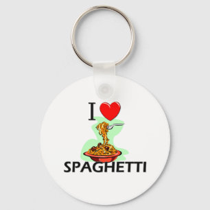 Jag älskar spagetti nyckelring