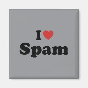 Jag älskar Spam Rollig humor Retro Magnet