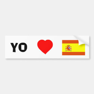 Jag älskar Spanien Bildekal