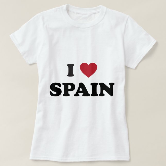 Jag älskar Spanien Tee (Design framsida)