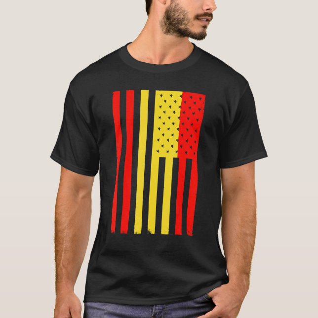 Jag älskar Spaniens nationaldag spanska Flagga I K T Shirt (Framsida)