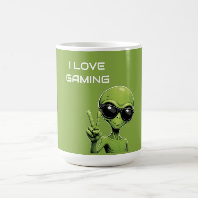 Jag älskar spelande kaffemugg (Center)