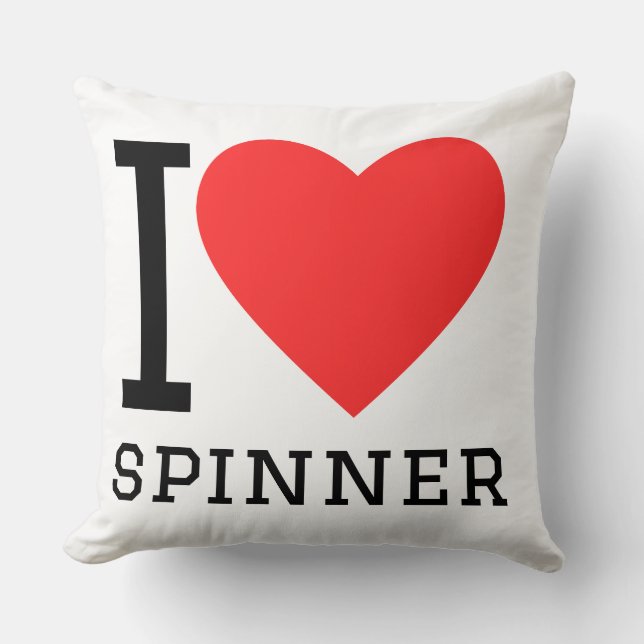Jag älskar spinner kudde (Framsida)