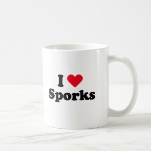 Jag älskar sporks kaffemugg