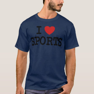 Jag älskar sport Sport fitness perfekt kropp vänne T Shirt