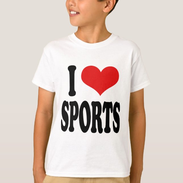 Jag älskar sportar tee (Framsida)