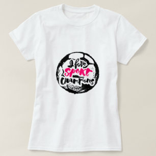 Jag älskar Sportmästare Typografi Design T Shirt