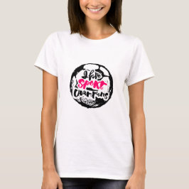 Jag älskar Sportmästare Typografi Design T Shirt