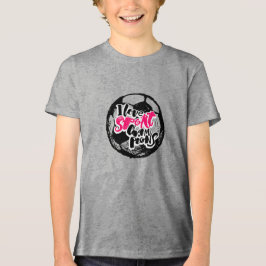 Jag älskar Sportmästare Typografi Design T Shirt