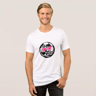 Jag älskar Sportmästare Typografi Design T Shirt