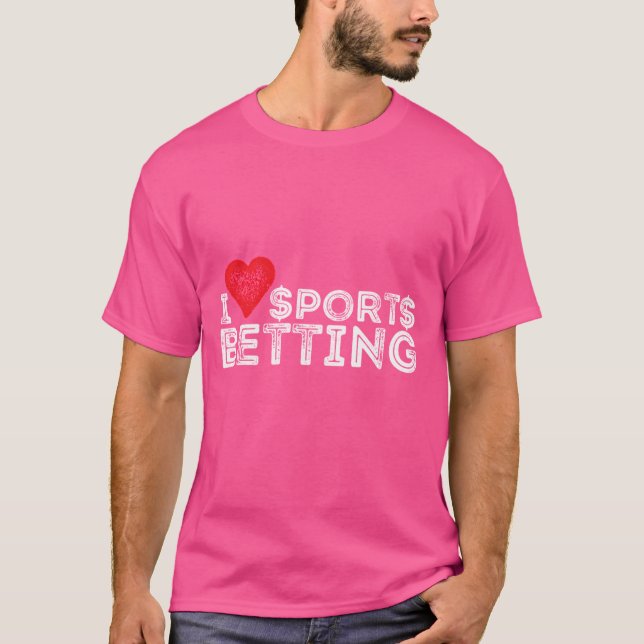 Jag älskar sportvadslagning t shirt (Framsida)