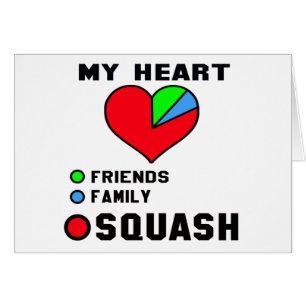 Jag älskar Squash. Hälsningskort