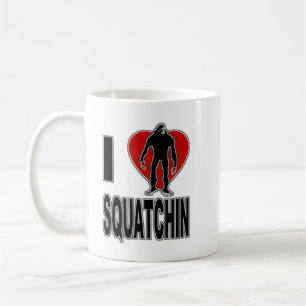 Jag älskar Squatchin! Kaffemugg