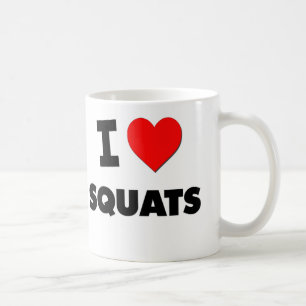 Jag älskar Squats Kaffemugg