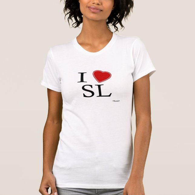 Jag älskar Sri Lanka T-shirt (Framsida)