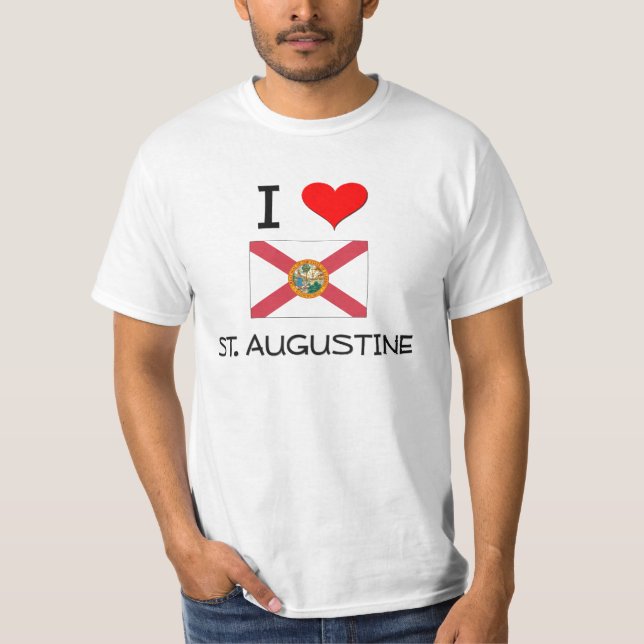 Jag älskar ST AUGUSTINE Florida T Shirt (Framsida)