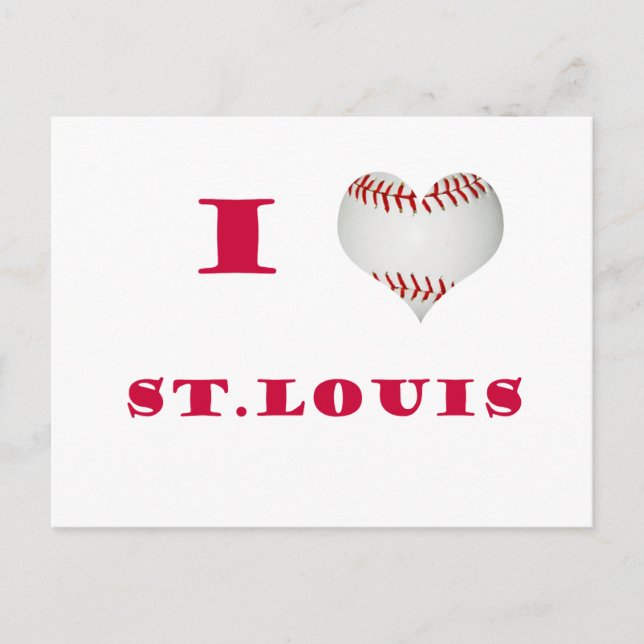 Jag älskar St Louis baseball Vykort (Framsida)