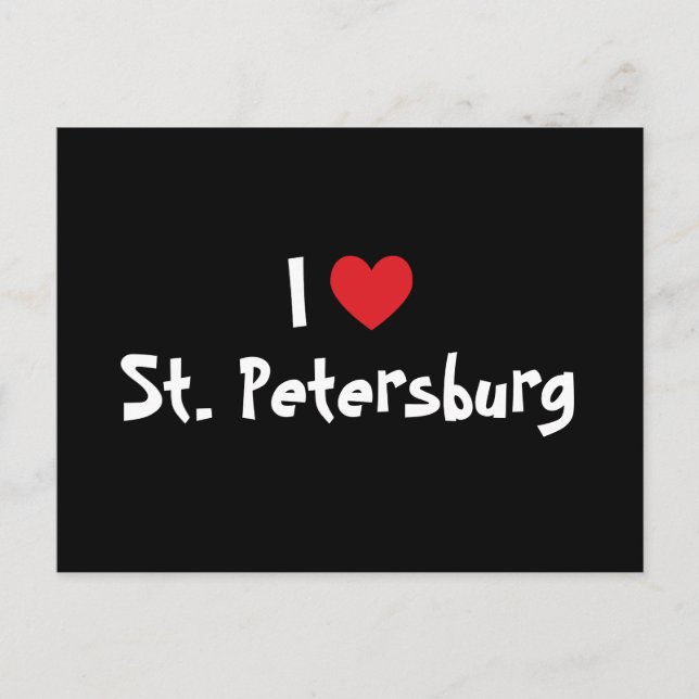 Jag älskar St. Petersburg Vykort (Framsida)