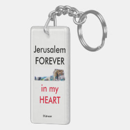 JAG ÄLSKAR STADSnyckelringen för J (jerusalem)