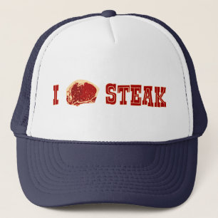 Jag älskar Steak Truckerkeps