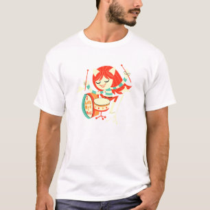 Jag älskar sten - och - rulle t-shirt