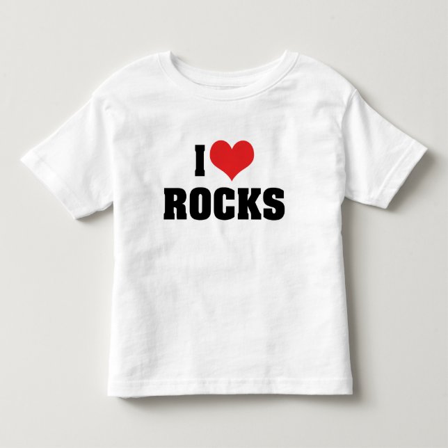 Jag älskar stenar - Berggeologi Geolog Älskare Tee Shirt (Framsida)